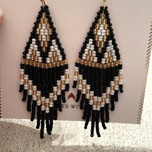 Women’s beaded earrings, New without tags.